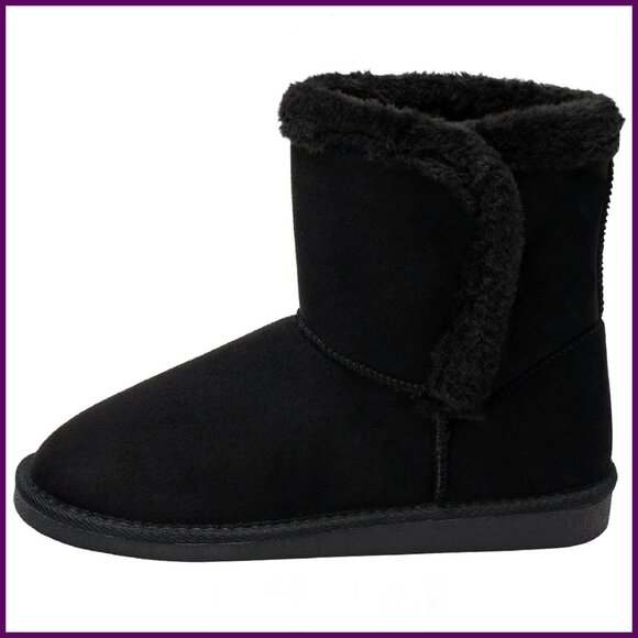 Women's Winter Boots Faux Shearling Lined Micro Suede Anti-Slip Snow